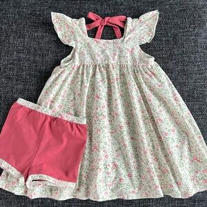 Omi Jo Girls Floral Tunic Set Size 7